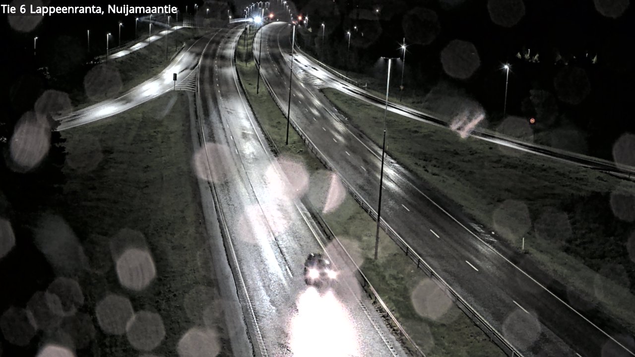 Weather Camera Image Road 6 Lappeenranta, Nuijamaantie, Lappeenranta, Etelä-Karjala