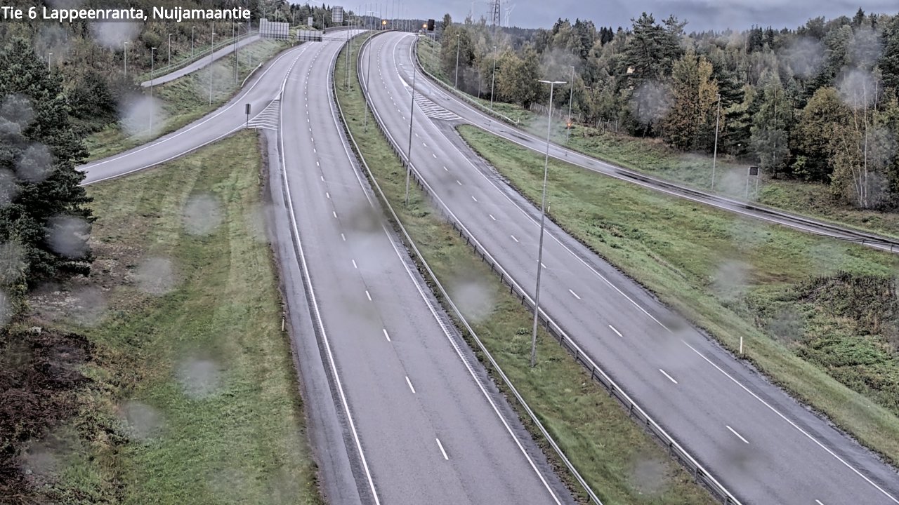 Weather Camera Image Road 6 Lappeenranta, Nuijamaantie, Lappeenranta, Etelä-Karjala
