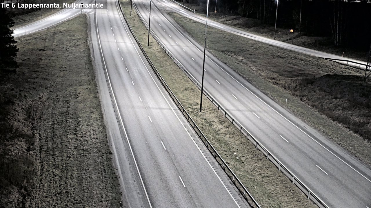 Weather Camera Image Road 6 Lappeenranta, Nuijamaantie, Lappeenranta, Etelä-Karjala