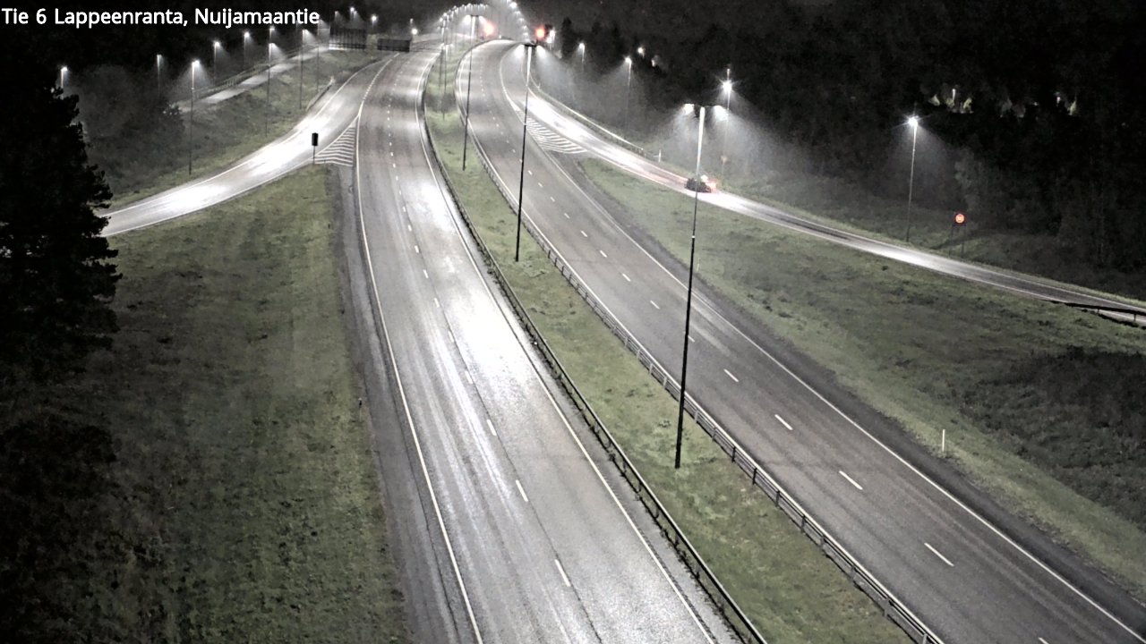 Weather Camera Image Road 6 Lappeenranta, Nuijamaantie, Lappeenranta, Etelä-Karjala