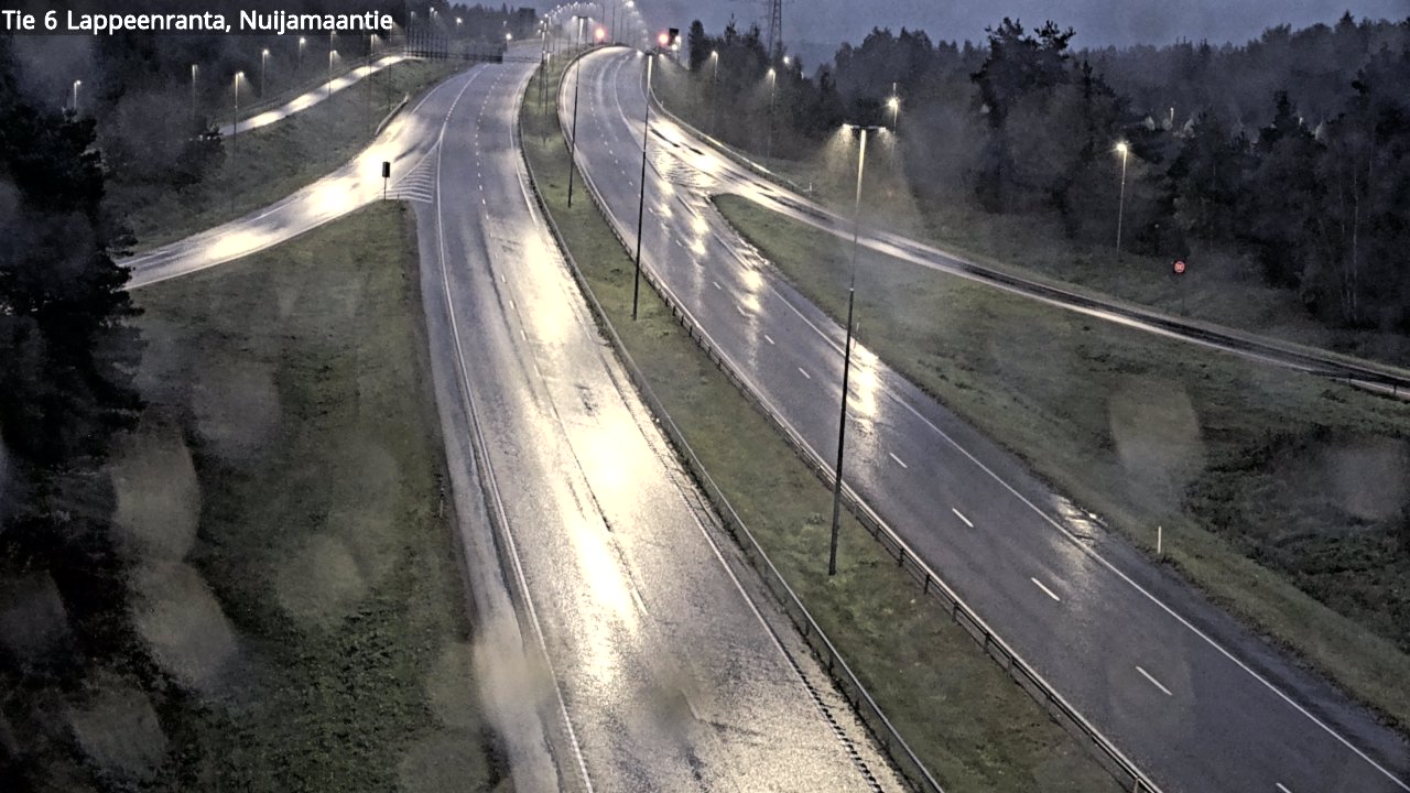 Weather Camera Image Road 6 Lappeenranta, Nuijamaantie, Lappeenranta, Etelä-Karjala
