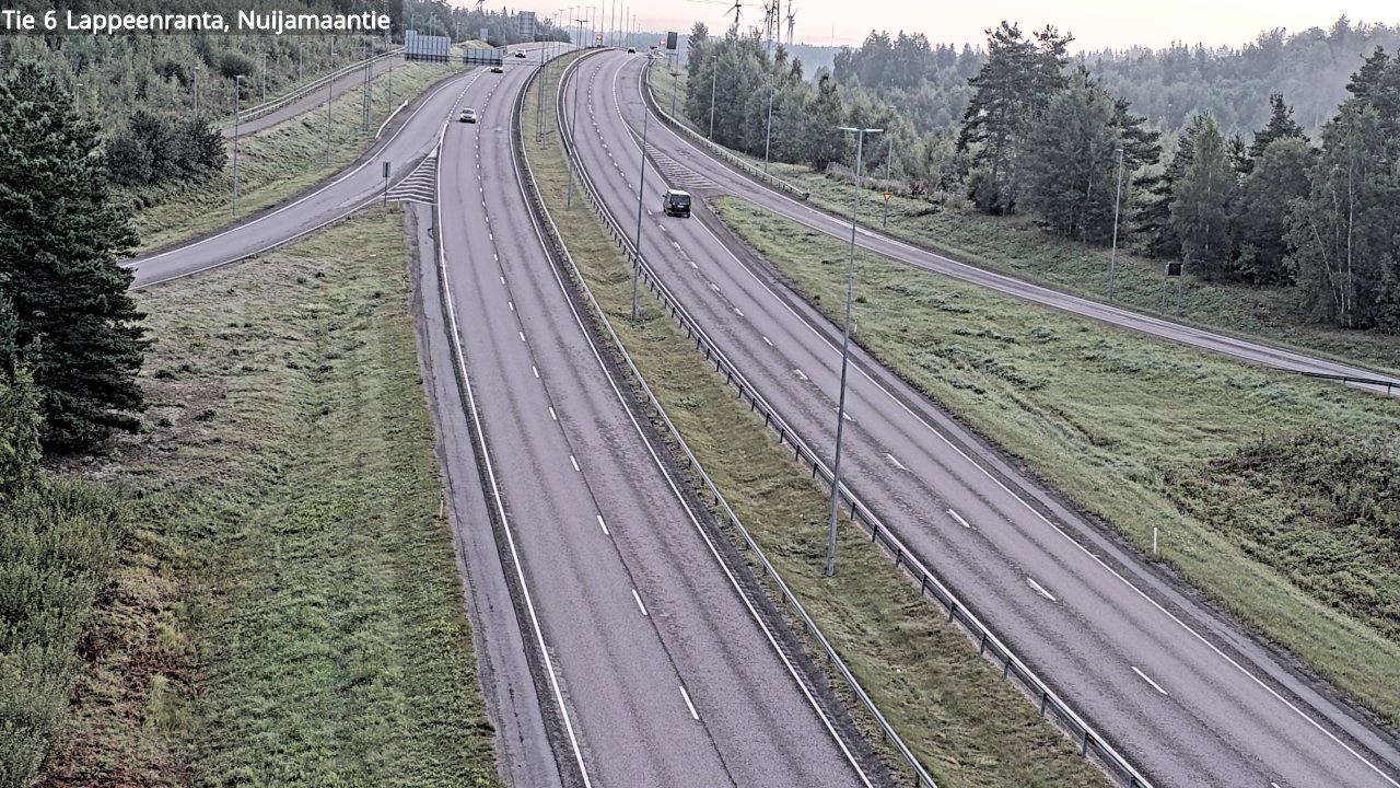 Weather Camera Image Road 6 Lappeenranta, Nuijamaantie, Lappeenranta, Etelä-Karjala
