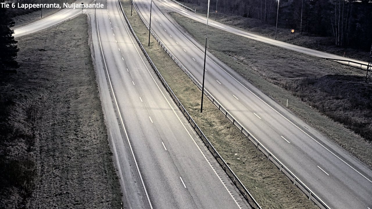 Weather Camera Image Road 6 Lappeenranta, Nuijamaantie, Lappeenranta, Etelä-Karjala