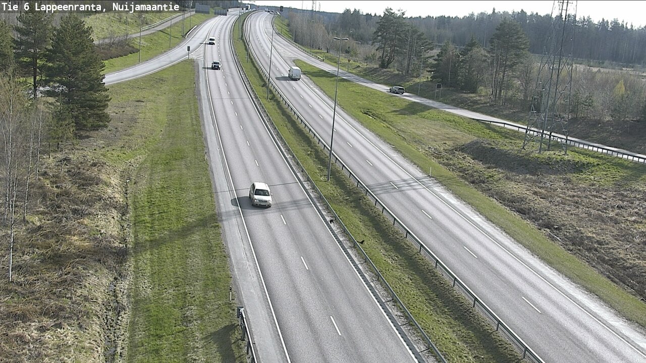 Weather Camera Image Road 6 Lappeenranta, Nuijamaantie, Lappeenranta, Etelä-Karjala