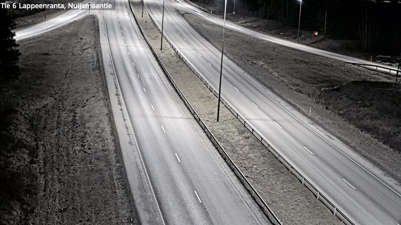 Weather Camera Image Road 6 Lappeenranta, Nuijamaantie, Lappeenranta, Etelä-Karjala