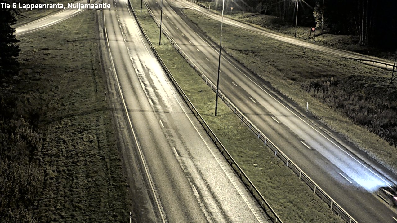 Weather Camera Image Väg 6 Villmanstrand, Nuijamaantie, Lappeenranta, Etelä-Karjala