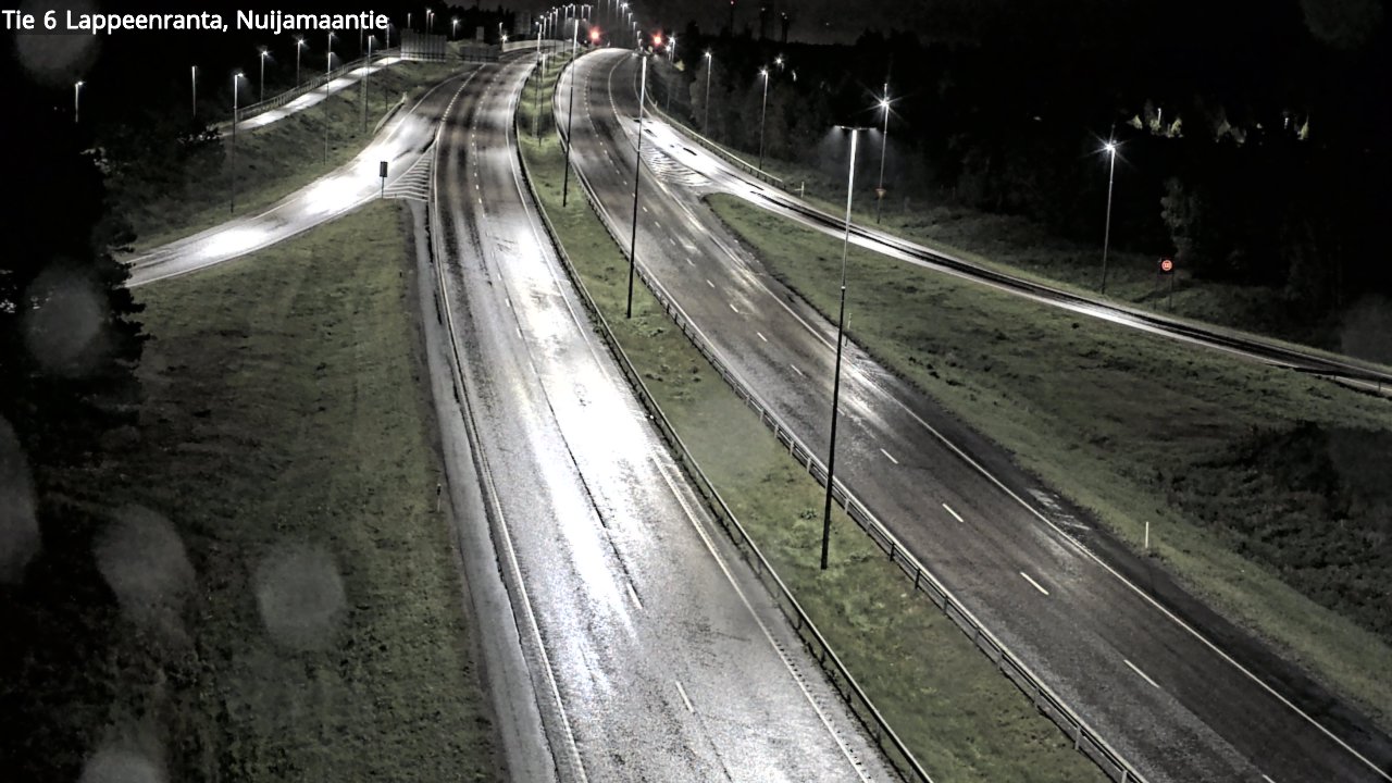 Weather Camera Image Road 6 Lappeenranta, Nuijamaantie, Lappeenranta, Etelä-Karjala
