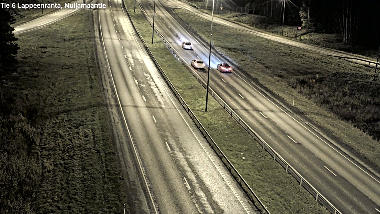 Weather Camera Image Väg 6 Villmanstrand, Nuijamaantie, Lappeenranta, Etelä-Karjala