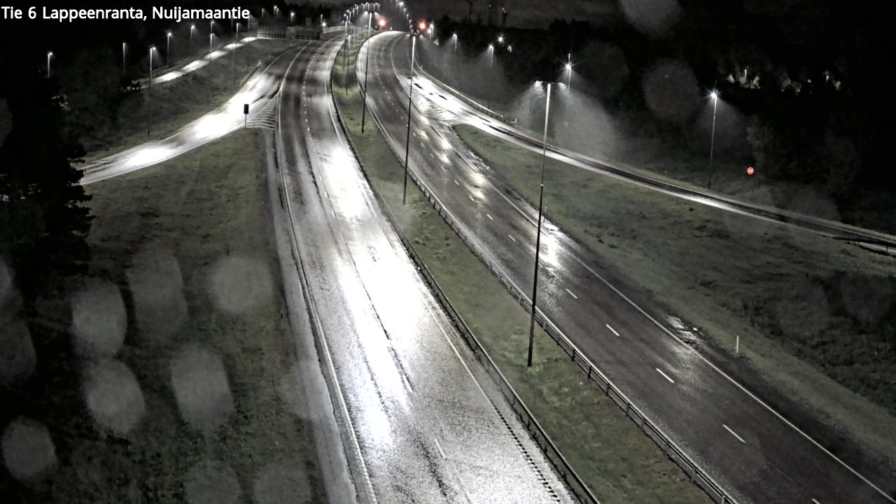 Weather Camera Image Road 6 Lappeenranta, Nuijamaantie, Lappeenranta, Etelä-Karjala