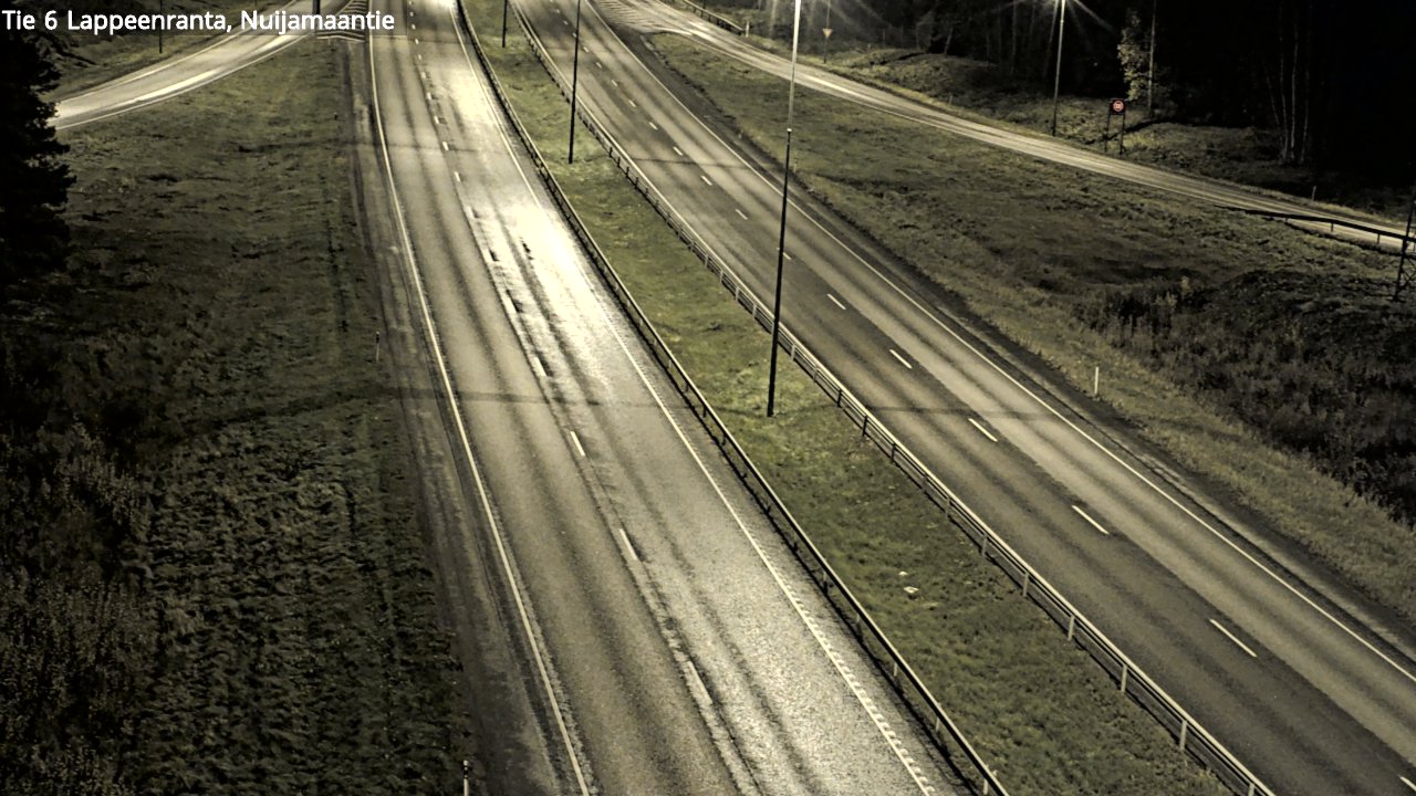 Weather Camera Image Väg 6 Villmanstrand, Nuijamaantie, Lappeenranta, Etelä-Karjala