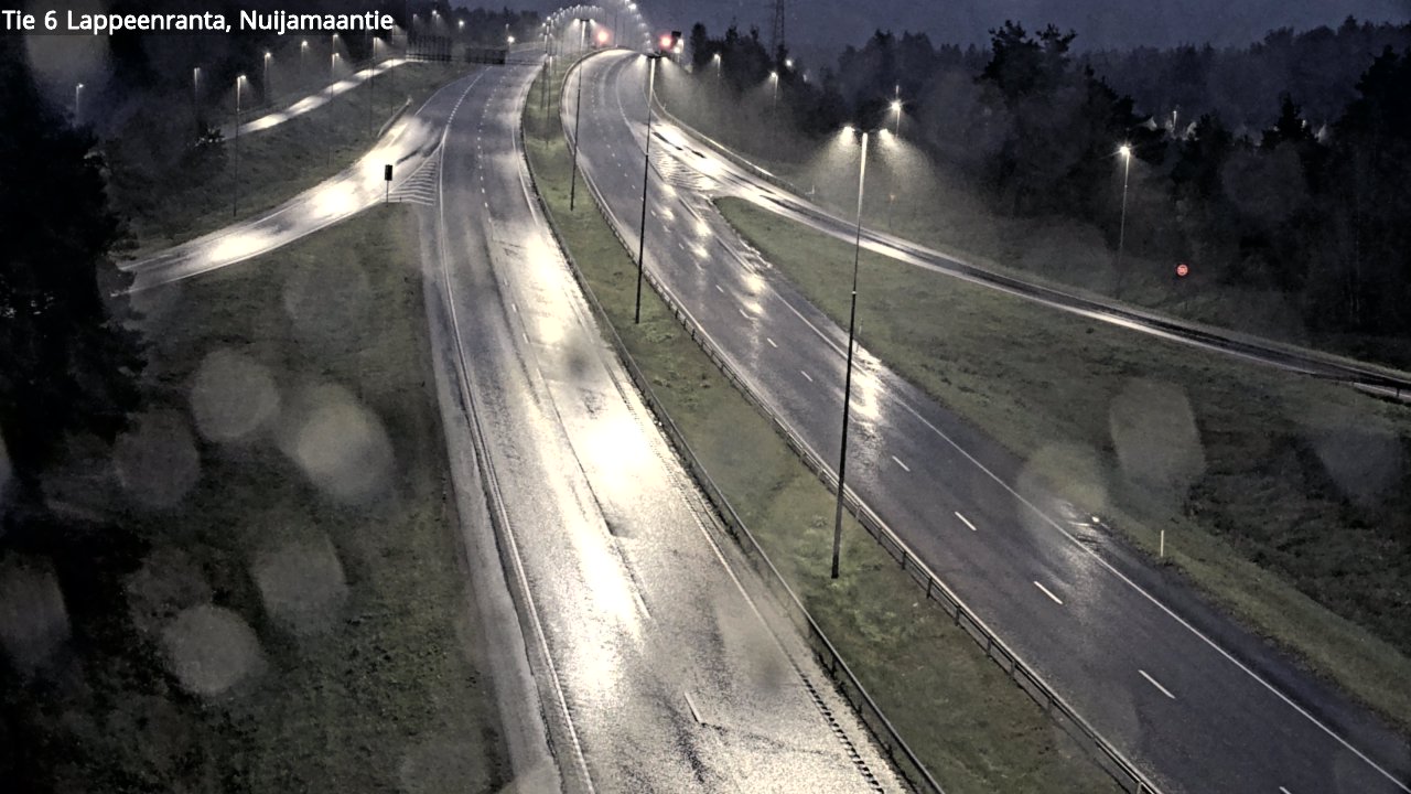 Weather Camera Image Road 6 Lappeenranta, Nuijamaantie, Lappeenranta, Etelä-Karjala