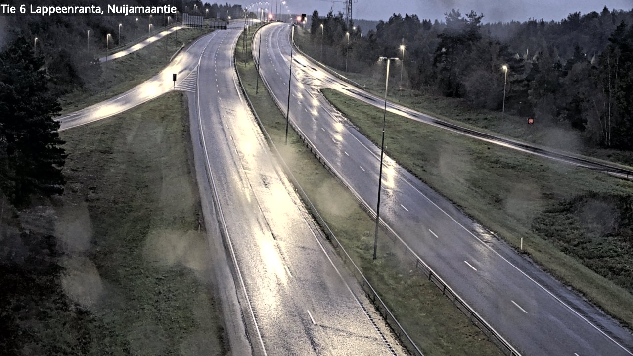 Weather Camera Image Road 6 Lappeenranta, Nuijamaantie, Lappeenranta, Etelä-Karjala