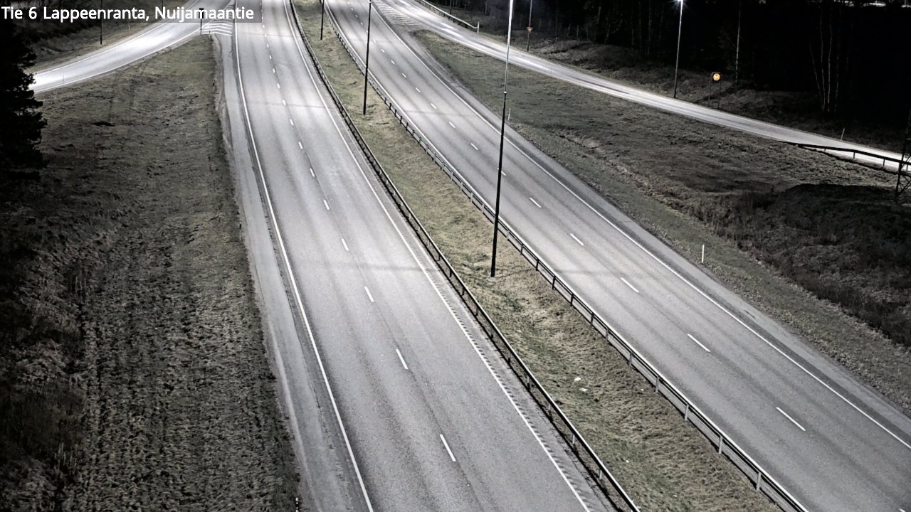 Weather Camera Image Road 6 Lappeenranta, Nuijamaantie, Lappeenranta, Etelä-Karjala