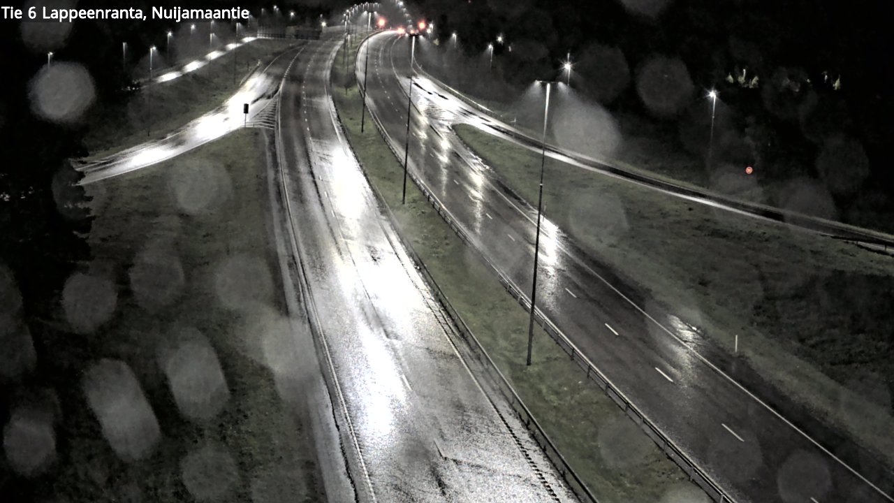 Weather Camera Image Road 6 Lappeenranta, Nuijamaantie, Lappeenranta, Etelä-Karjala