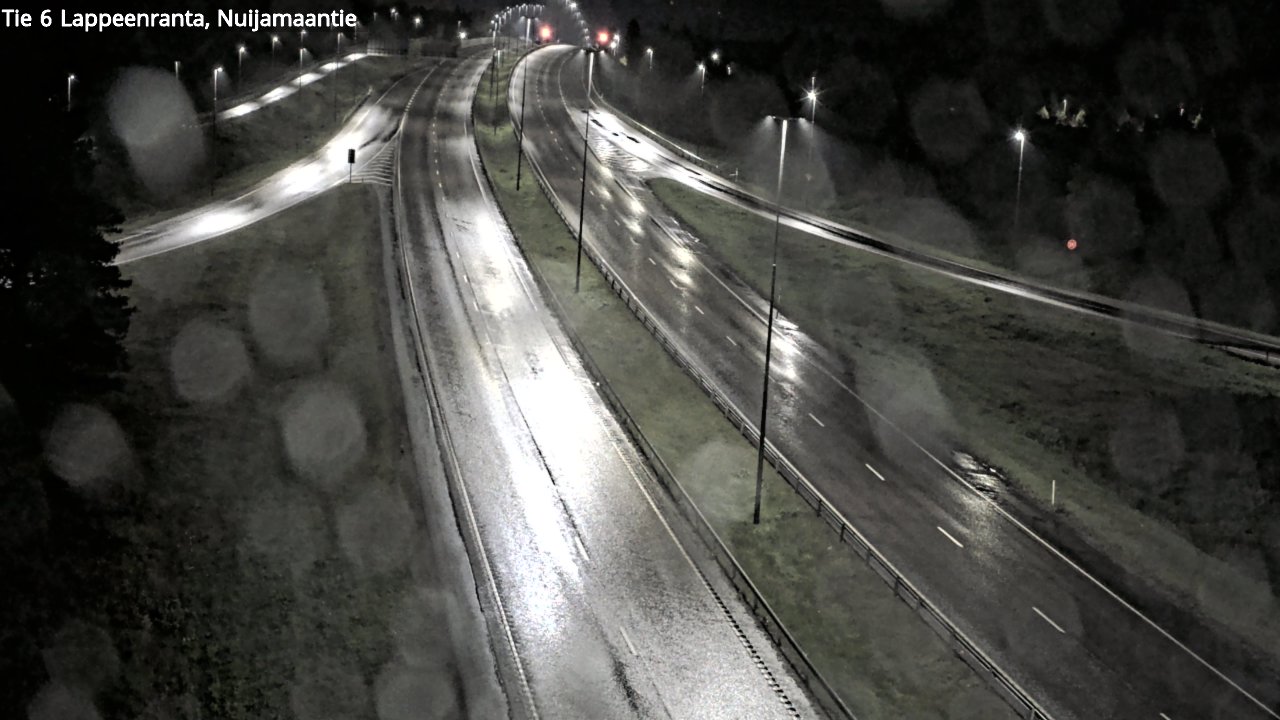 Weather Camera Image Road 6 Lappeenranta, Nuijamaantie, Lappeenranta, Etelä-Karjala