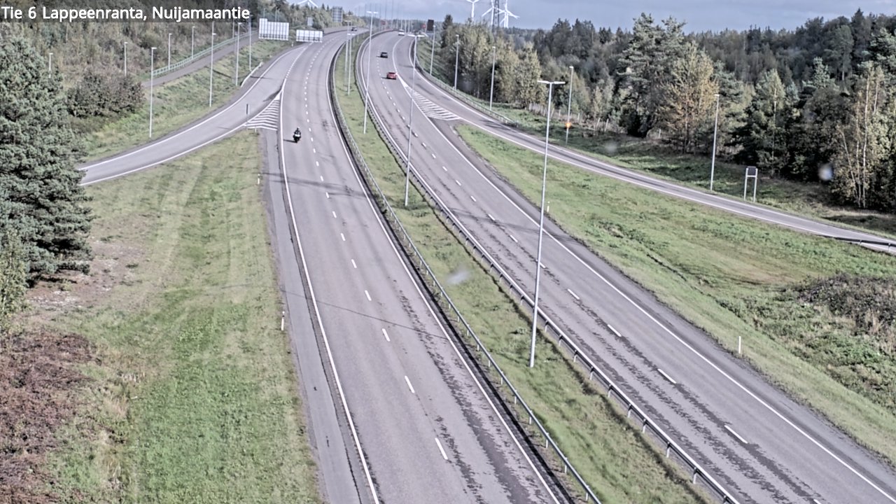 Weather Camera Image Road 6 Lappeenranta, Nuijamaantie, Lappeenranta, Etelä-Karjala