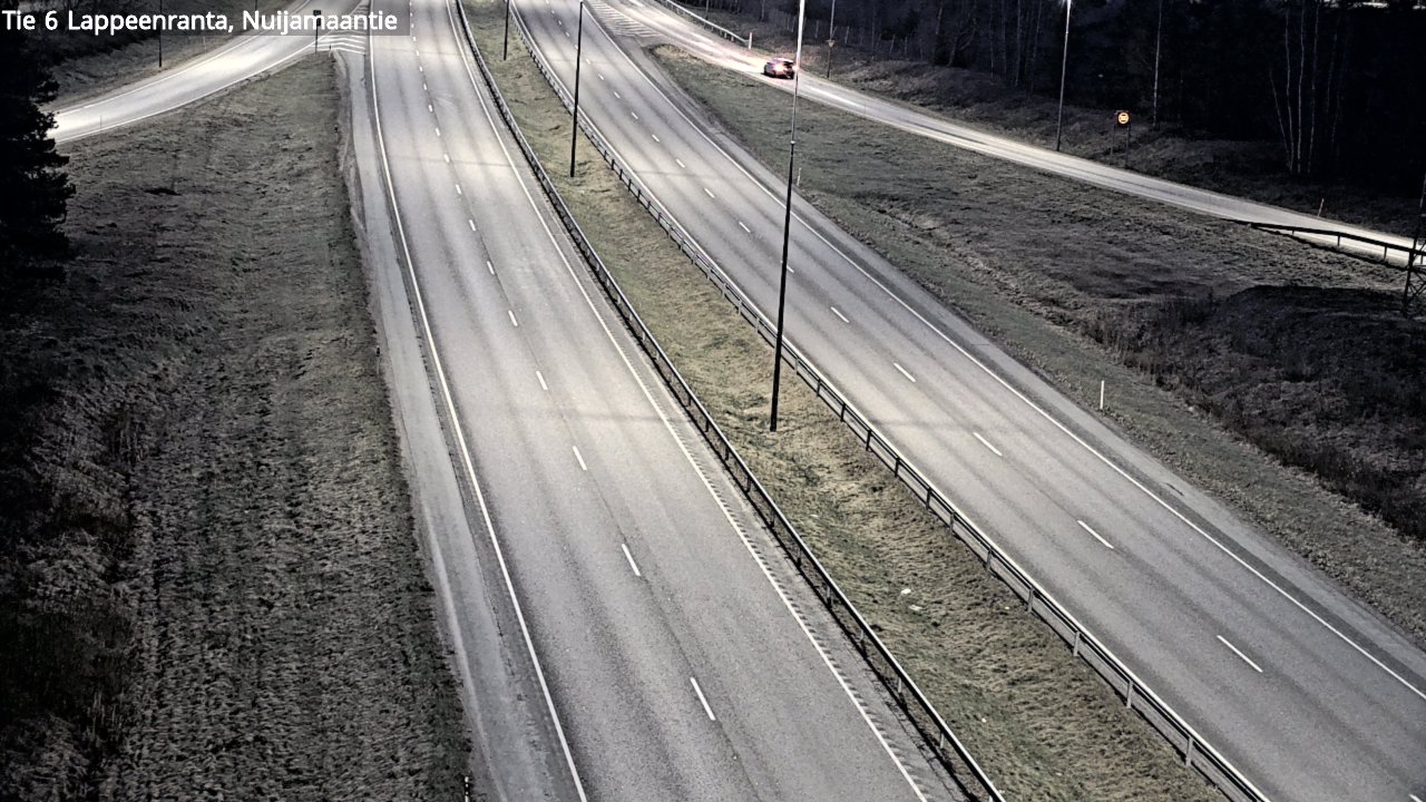 Weather Camera Image Road 6 Lappeenranta, Nuijamaantie, Lappeenranta, Etelä-Karjala