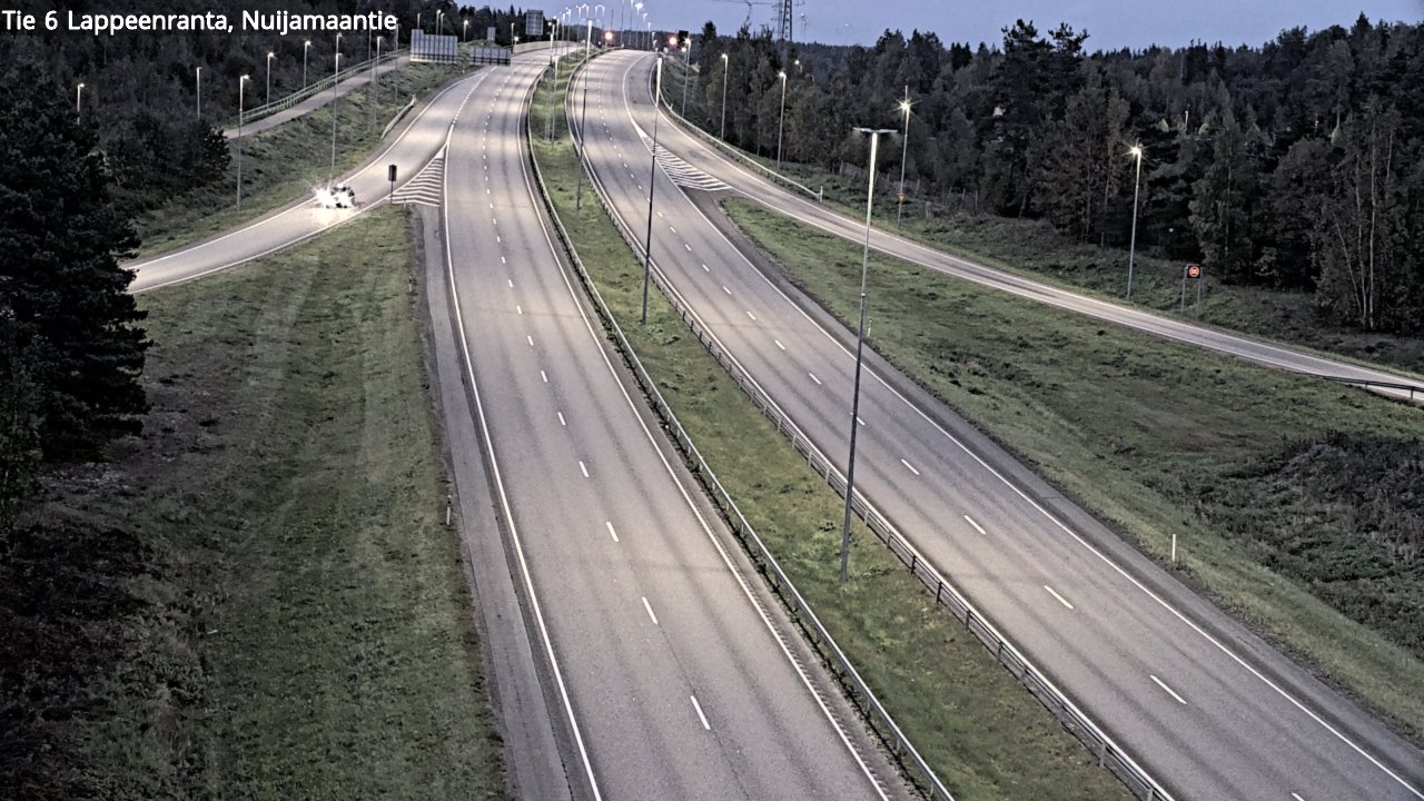 Weather Camera Image Road 6 Lappeenranta, Nuijamaantie, Lappeenranta, Etelä-Karjala