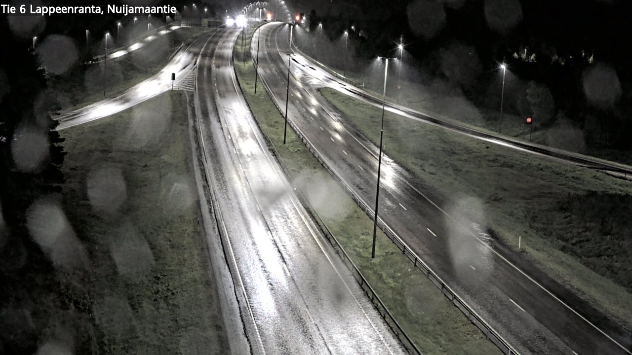 Weather Camera Image Road 6 Lappeenranta, Nuijamaantie, Lappeenranta, Etelä-Karjala