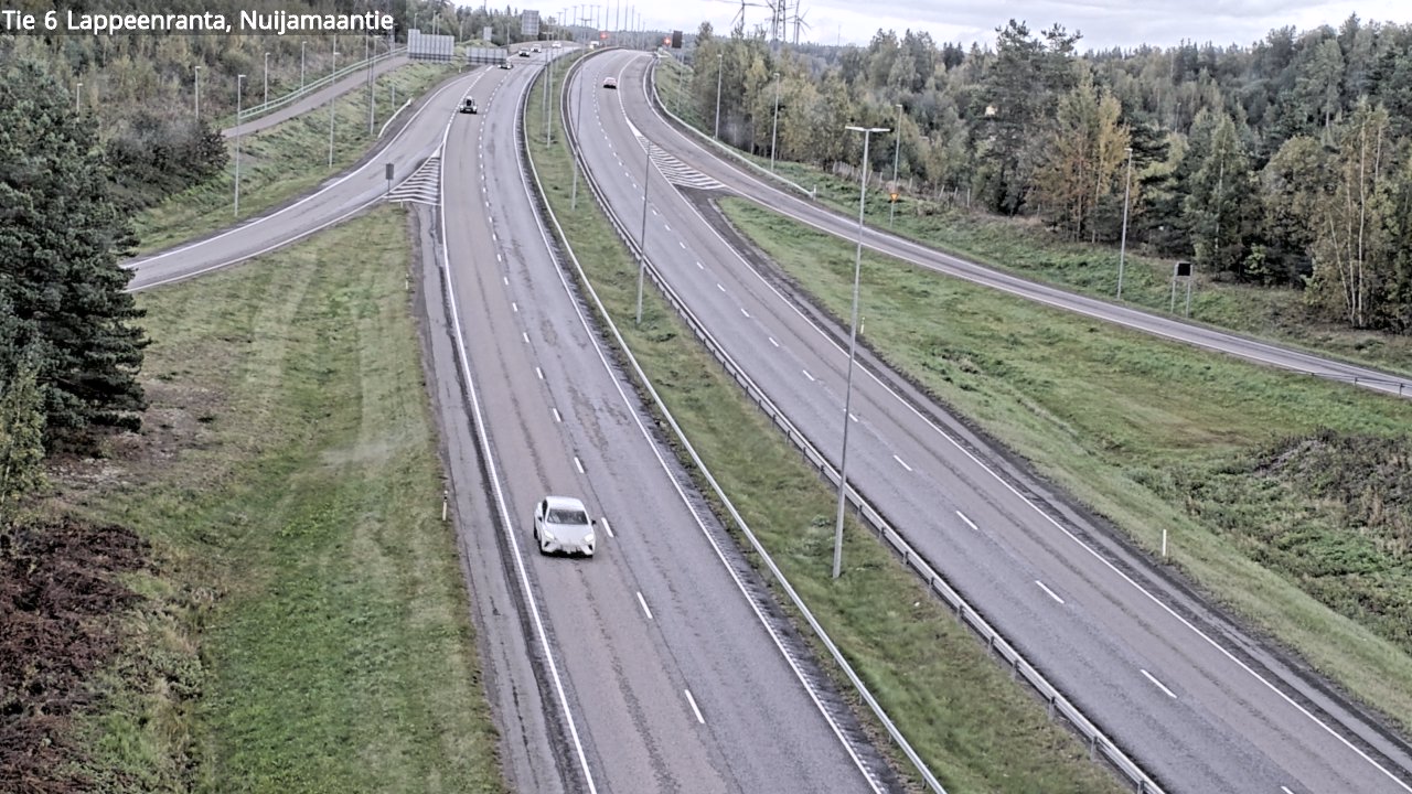 Weather Camera Image Road 6 Lappeenranta, Nuijamaantie, Lappeenranta, Etelä-Karjala