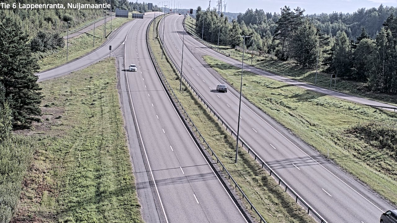 Weather Camera Image Road 6 Lappeenranta, Nuijamaantie, Lappeenranta, Etelä-Karjala