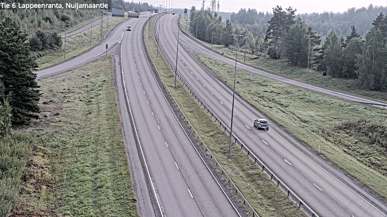 Weather Camera Image Road 6 Lappeenranta, Nuijamaantie, Lappeenranta, Etelä-Karjala
