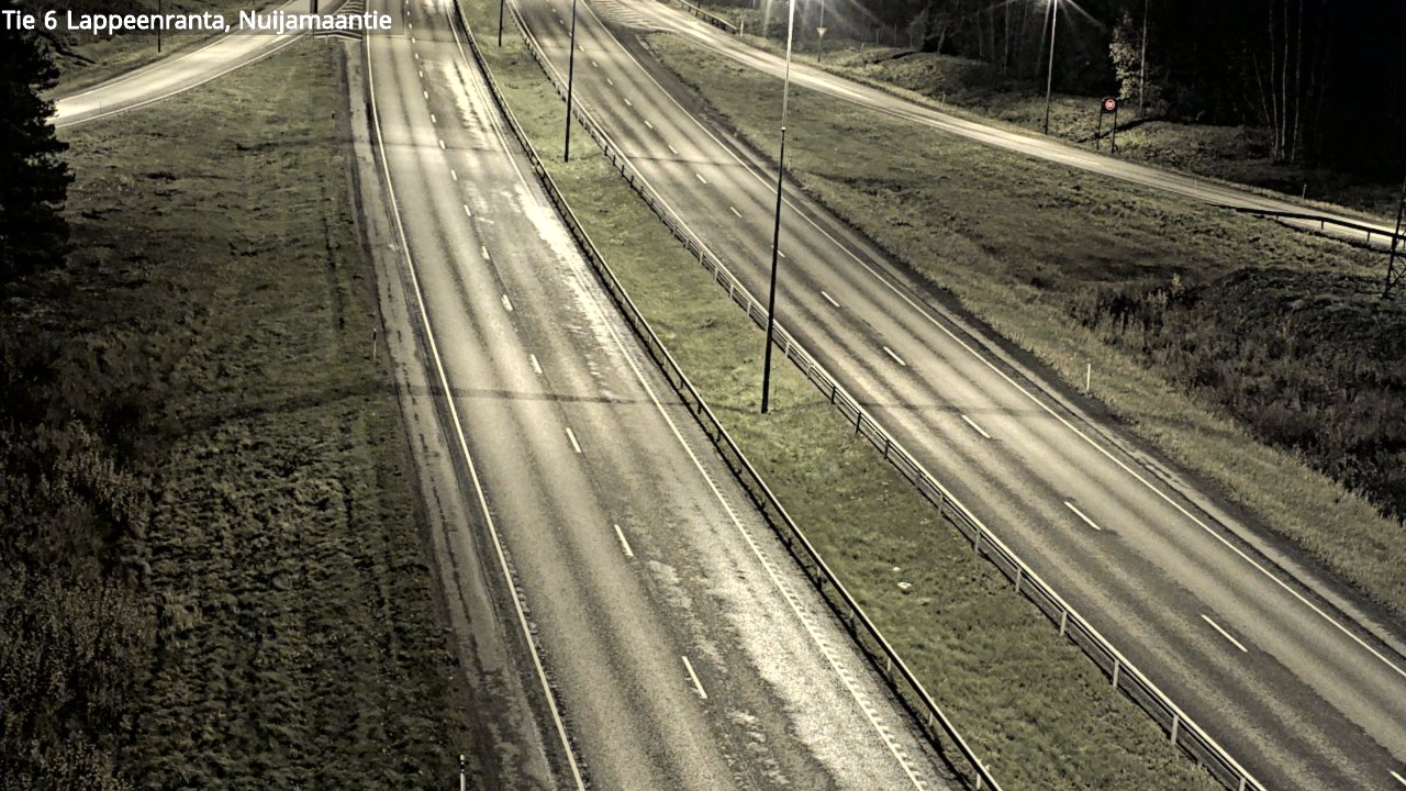 Weather Camera Image Väg 6 Villmanstrand, Nuijamaantie, Lappeenranta, Etelä-Karjala