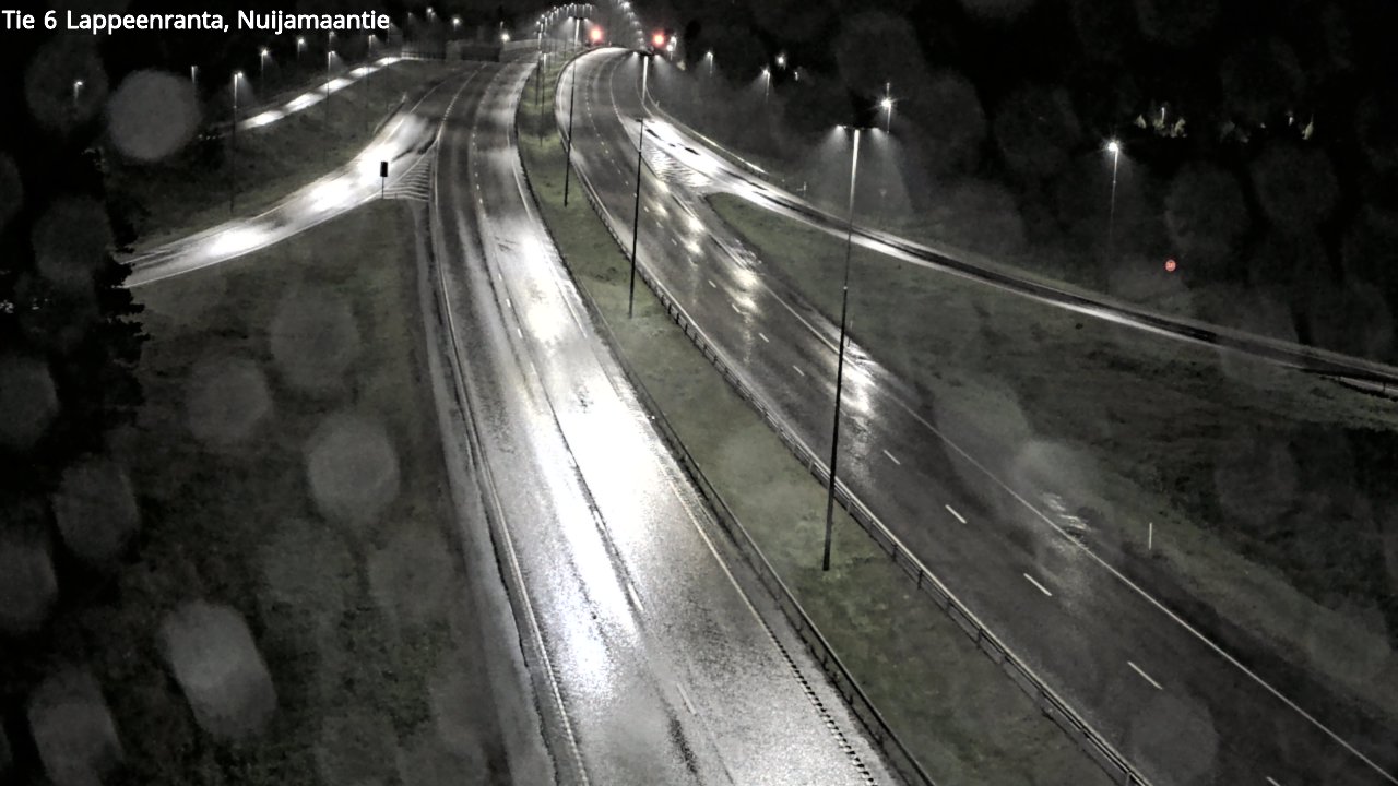 Weather Camera Image Road 6 Lappeenranta, Nuijamaantie, Lappeenranta, Etelä-Karjala