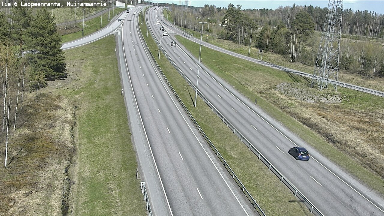 Weather Camera Image Road 6 Lappeenranta, Nuijamaantie, Lappeenranta, Etelä-Karjala