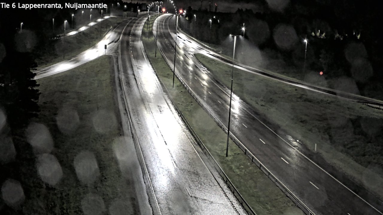 Weather Camera Image Road 6 Lappeenranta, Nuijamaantie, Lappeenranta, Etelä-Karjala
