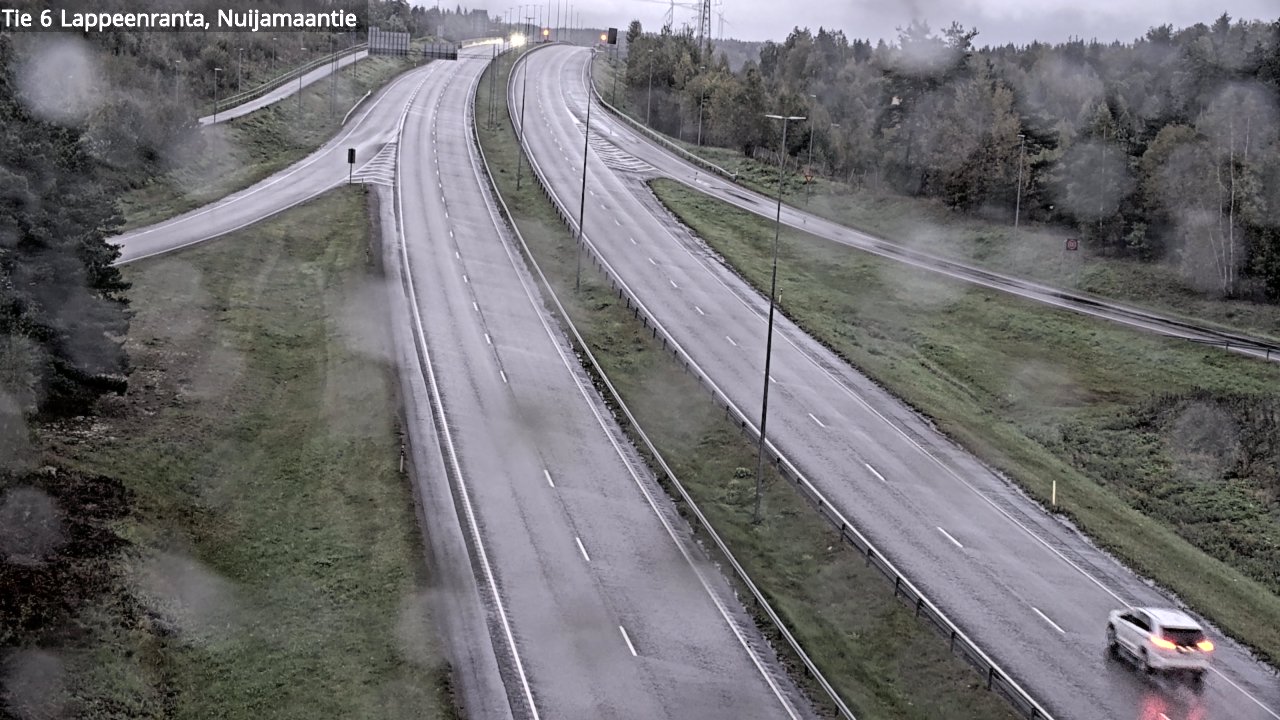Weather Camera Image Road 6 Lappeenranta, Nuijamaantie, Lappeenranta, Etelä-Karjala