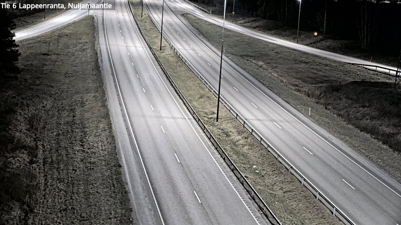 Weather Camera Image Road 6 Lappeenranta, Nuijamaantie, Lappeenranta, Etelä-Karjala