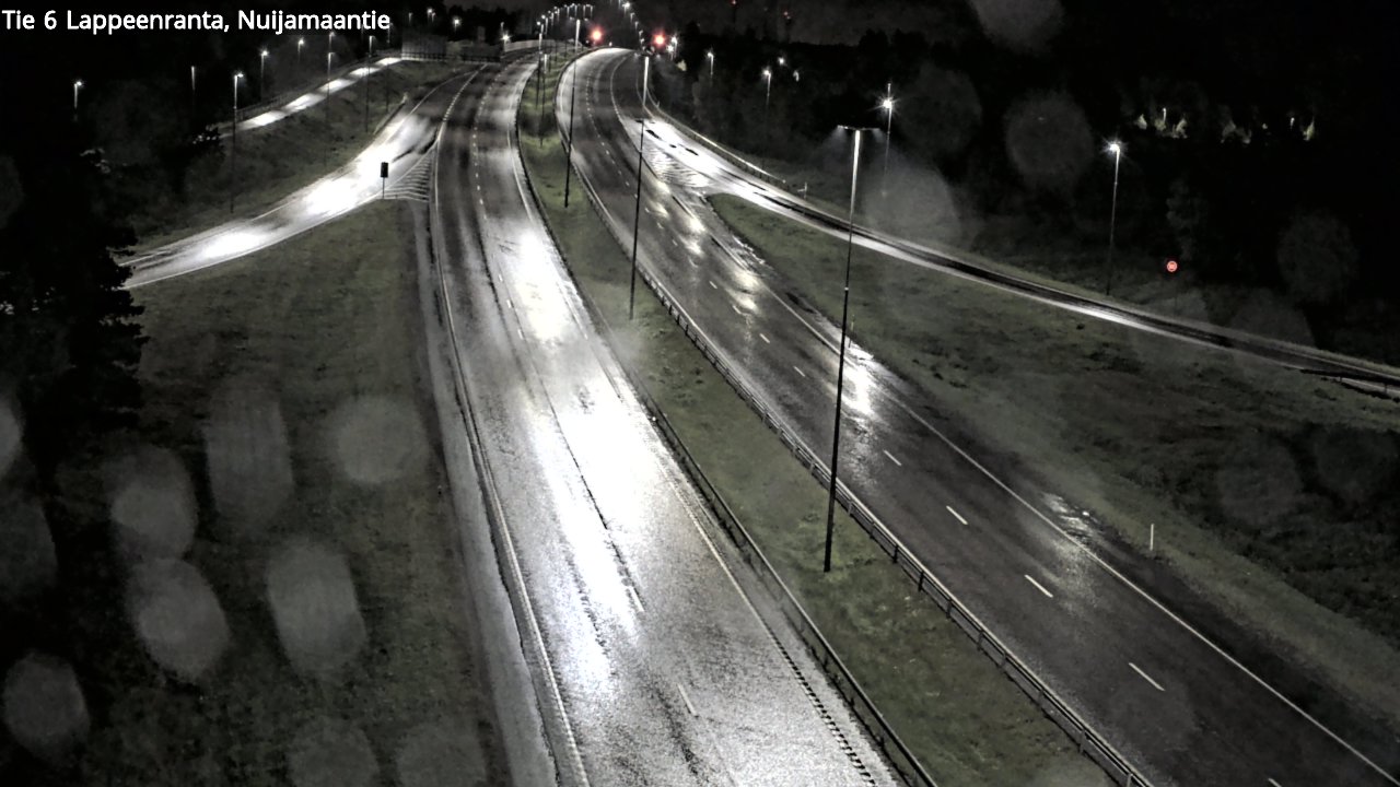 Weather Camera Image Road 6 Lappeenranta, Nuijamaantie, Lappeenranta, Etelä-Karjala