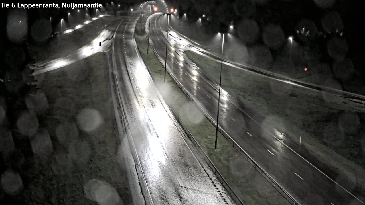 Weather Camera Image Road 6 Lappeenranta, Nuijamaantie, Lappeenranta, Etelä-Karjala