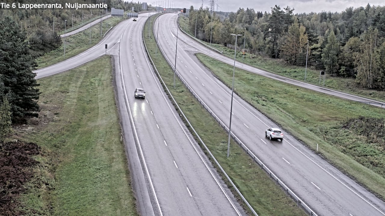 Weather Camera Image Road 6 Lappeenranta, Nuijamaantie, Lappeenranta, Etelä-Karjala