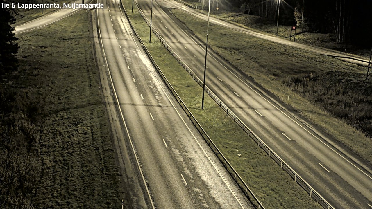 Weather Camera Image Väg 6 Villmanstrand, Nuijamaantie, Lappeenranta, Etelä-Karjala