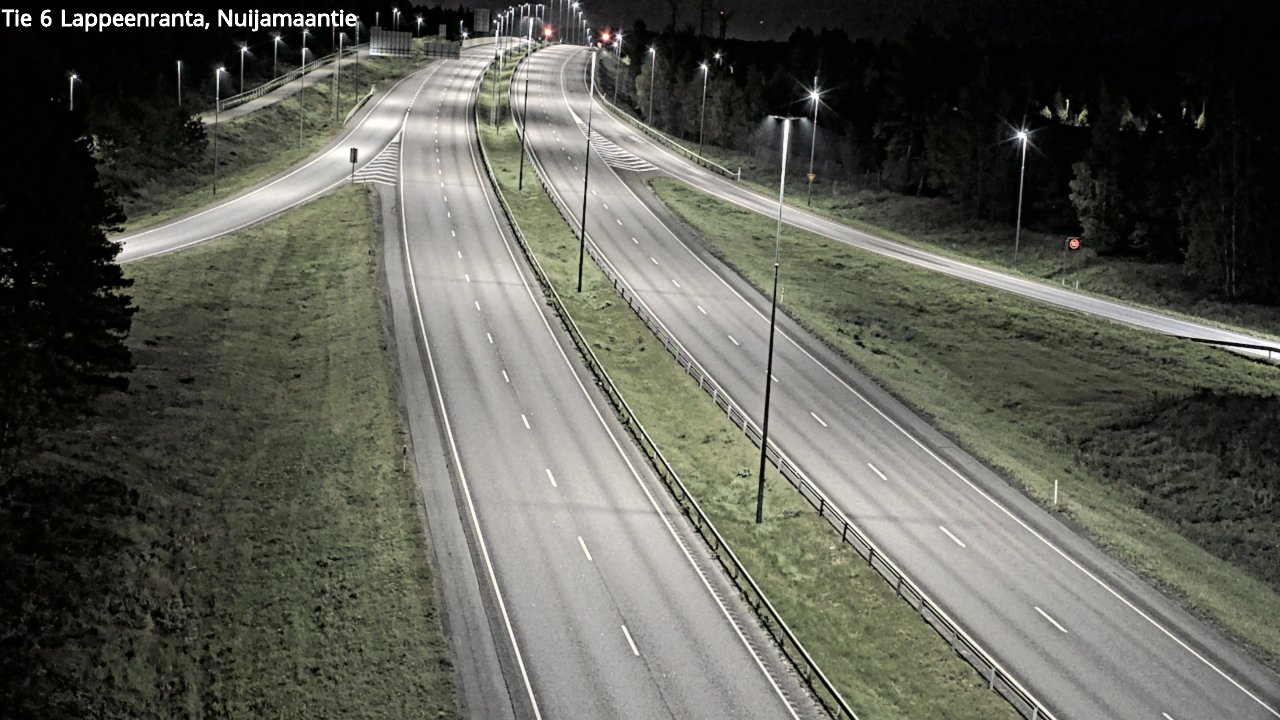 Weather Camera Image Road 6 Lappeenranta, Nuijamaantie, Lappeenranta, Etelä-Karjala