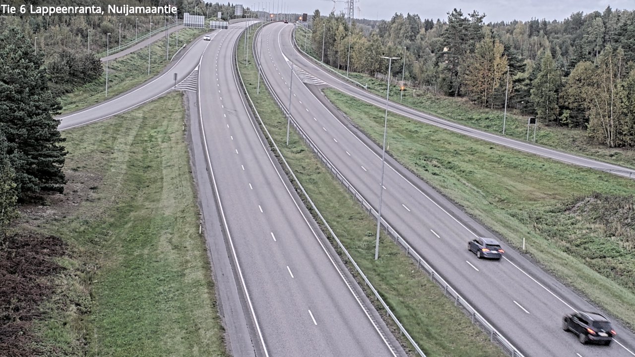 Weather Camera Image Road 6 Lappeenranta, Nuijamaantie, Lappeenranta, Etelä-Karjala