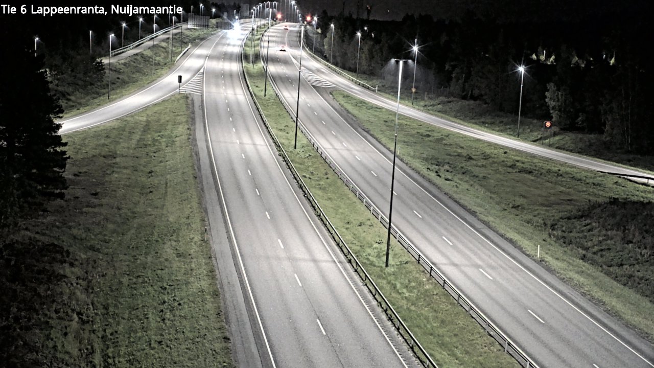 Weather Camera Image Road 6 Lappeenranta, Nuijamaantie, Lappeenranta, Etelä-Karjala