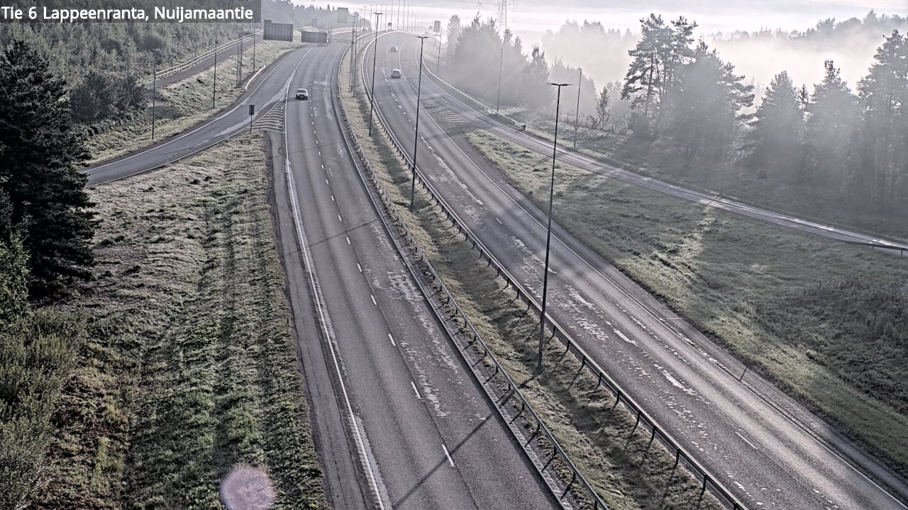 Weather Camera Image Road 6 Lappeenranta, Nuijamaantie, Lappeenranta, Etelä-Karjala