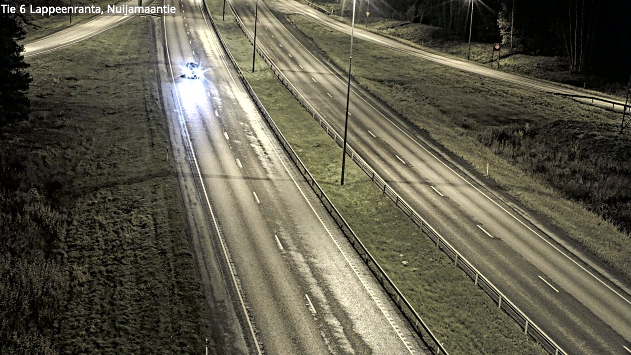 Weather Camera Image Väg 6 Villmanstrand, Nuijamaantie, Lappeenranta, Etelä-Karjala