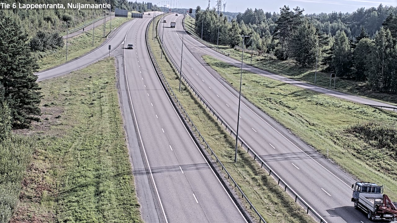 Weather Camera Image Road 6 Lappeenranta, Nuijamaantie, Lappeenranta, Etelä-Karjala