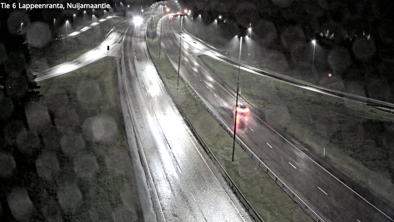 Weather Camera Image Road 6 Lappeenranta, Nuijamaantie, Lappeenranta, Etelä-Karjala