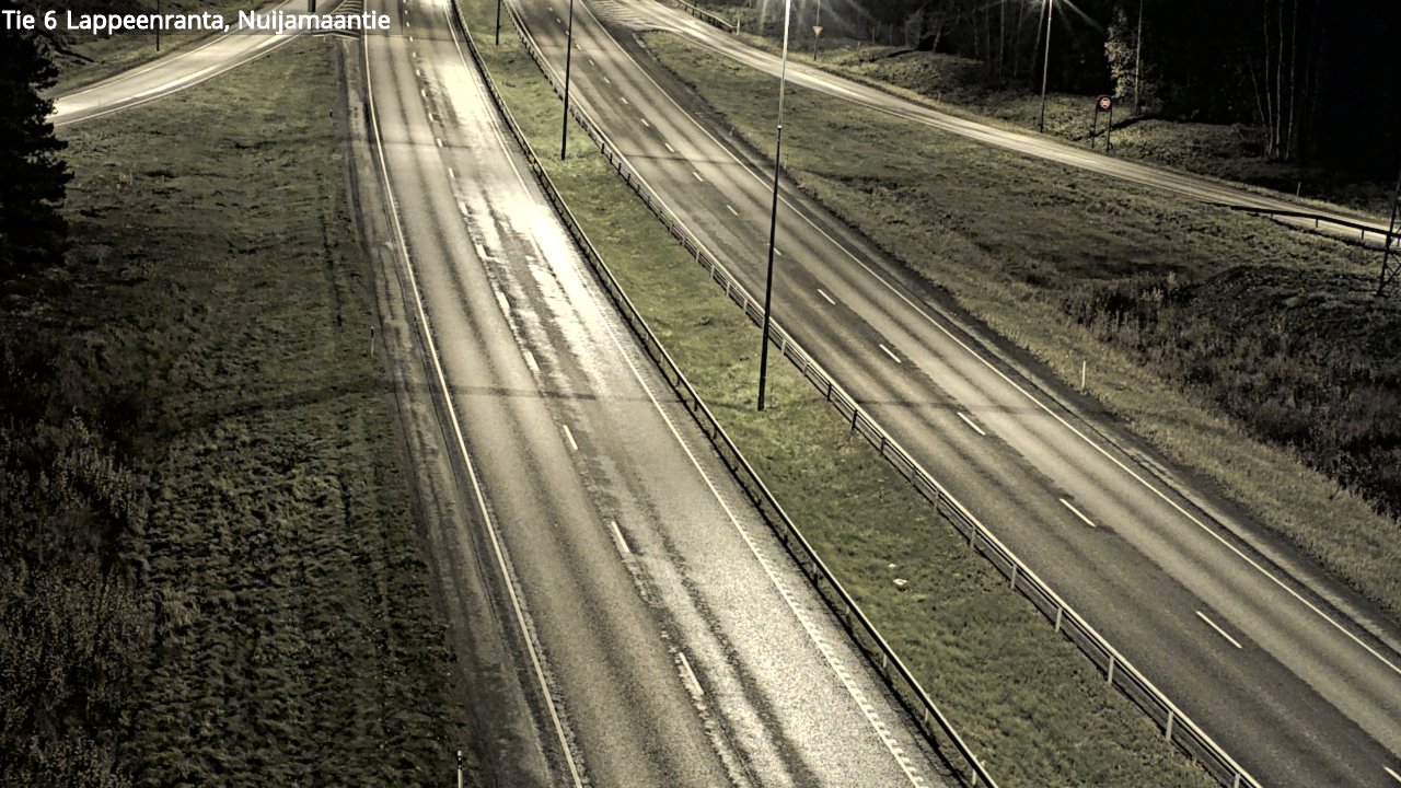 Weather Camera Image Väg 6 Villmanstrand, Nuijamaantie, Lappeenranta, Etelä-Karjala