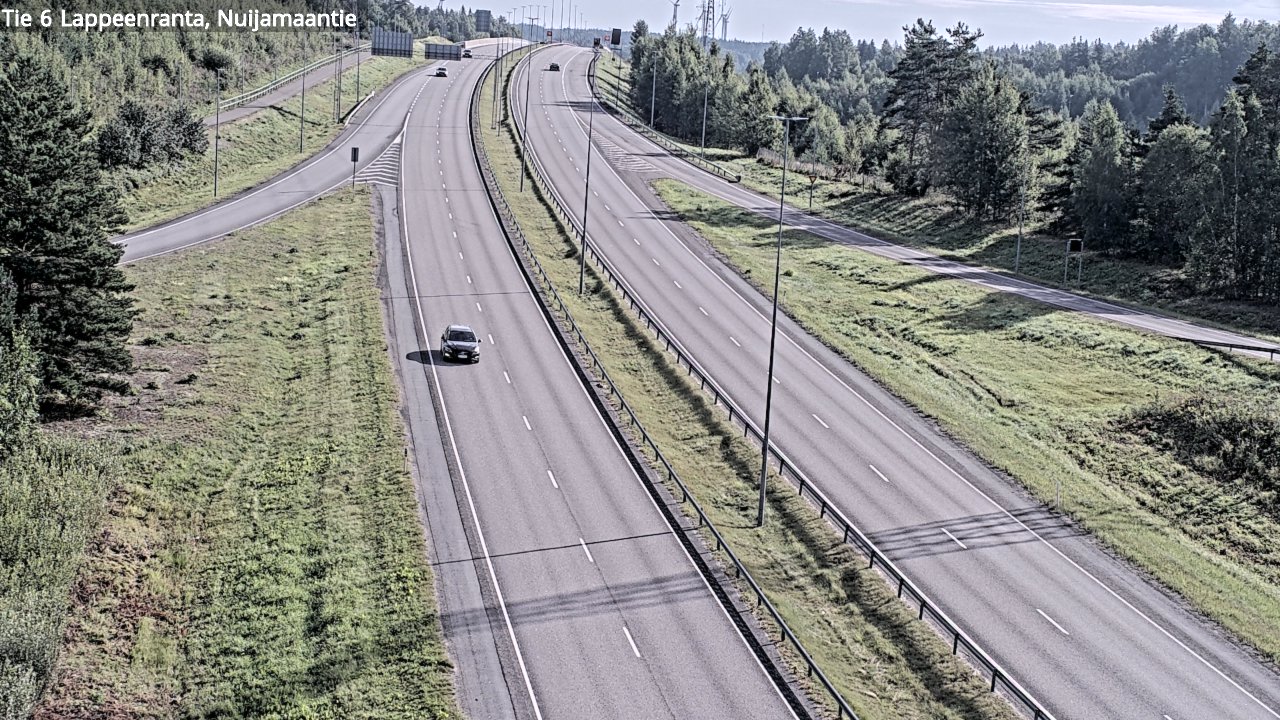 Weather Camera Image Road 6 Lappeenranta, Nuijamaantie, Lappeenranta, Etelä-Karjala