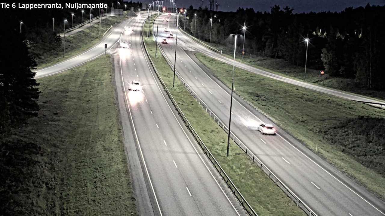 Weather Camera Image Road 6 Lappeenranta, Nuijamaantie, Lappeenranta, Etelä-Karjala
