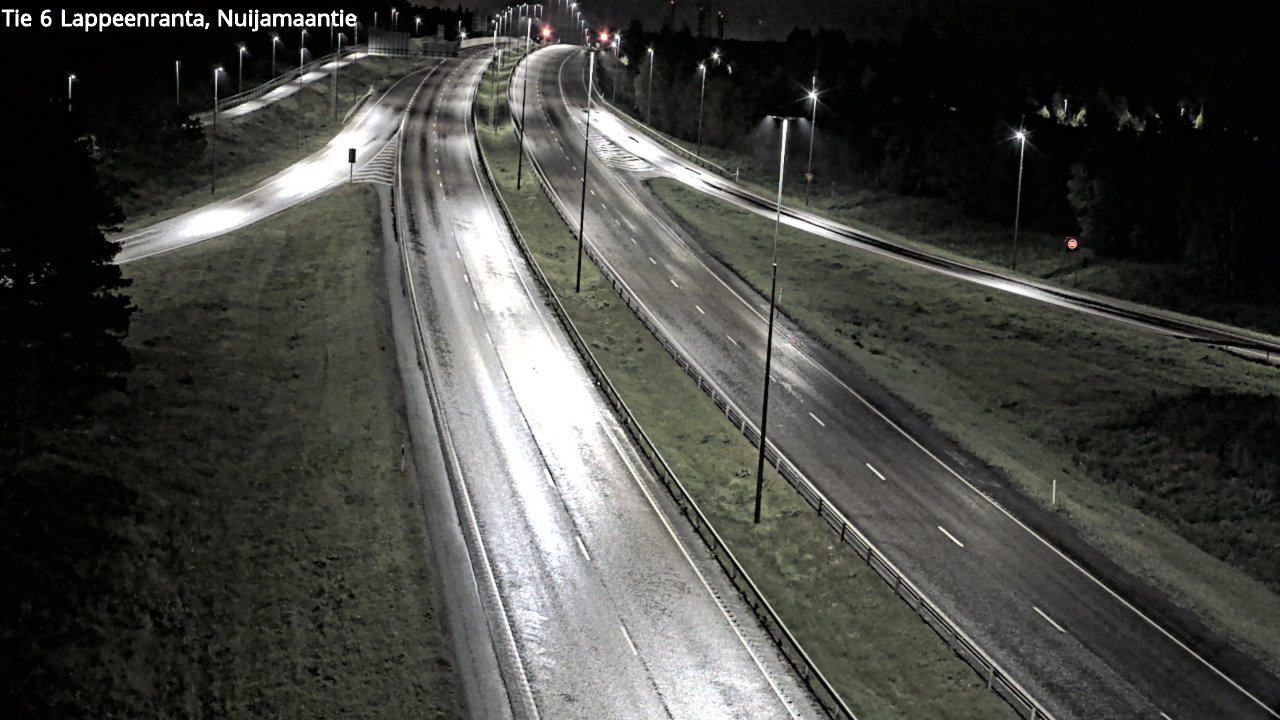 Weather Camera Image Road 6 Lappeenranta, Nuijamaantie, Lappeenranta, Etelä-Karjala