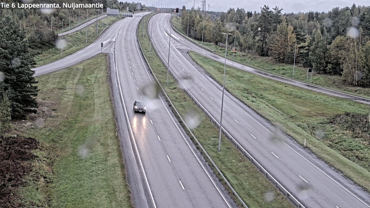 Weather Camera Image Road 6 Lappeenranta, Nuijamaantie, Lappeenranta, Etelä-Karjala