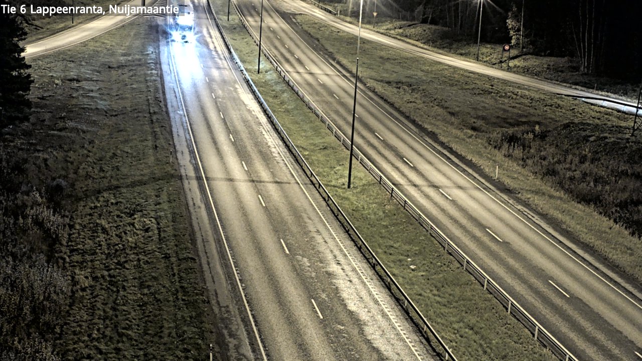 Weather Camera Image Väg 6 Villmanstrand, Nuijamaantie, Lappeenranta, Etelä-Karjala
