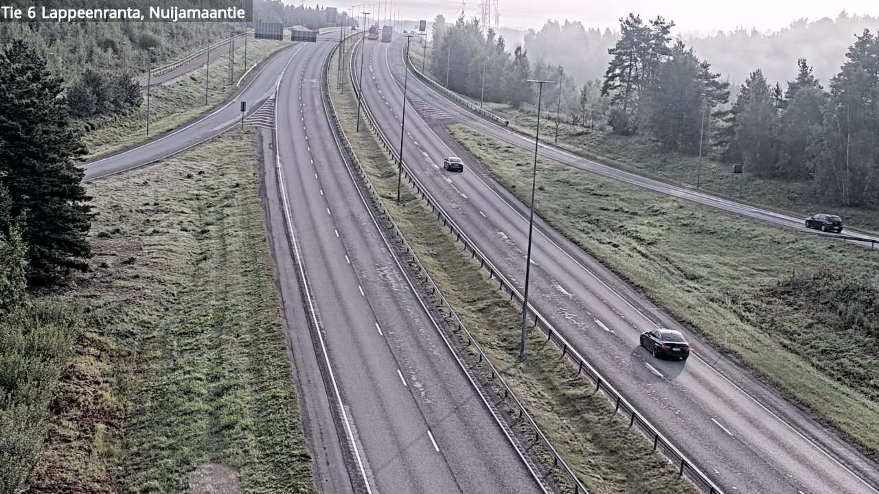 Weather Camera Image Road 6 Lappeenranta, Nuijamaantie, Lappeenranta, Etelä-Karjala